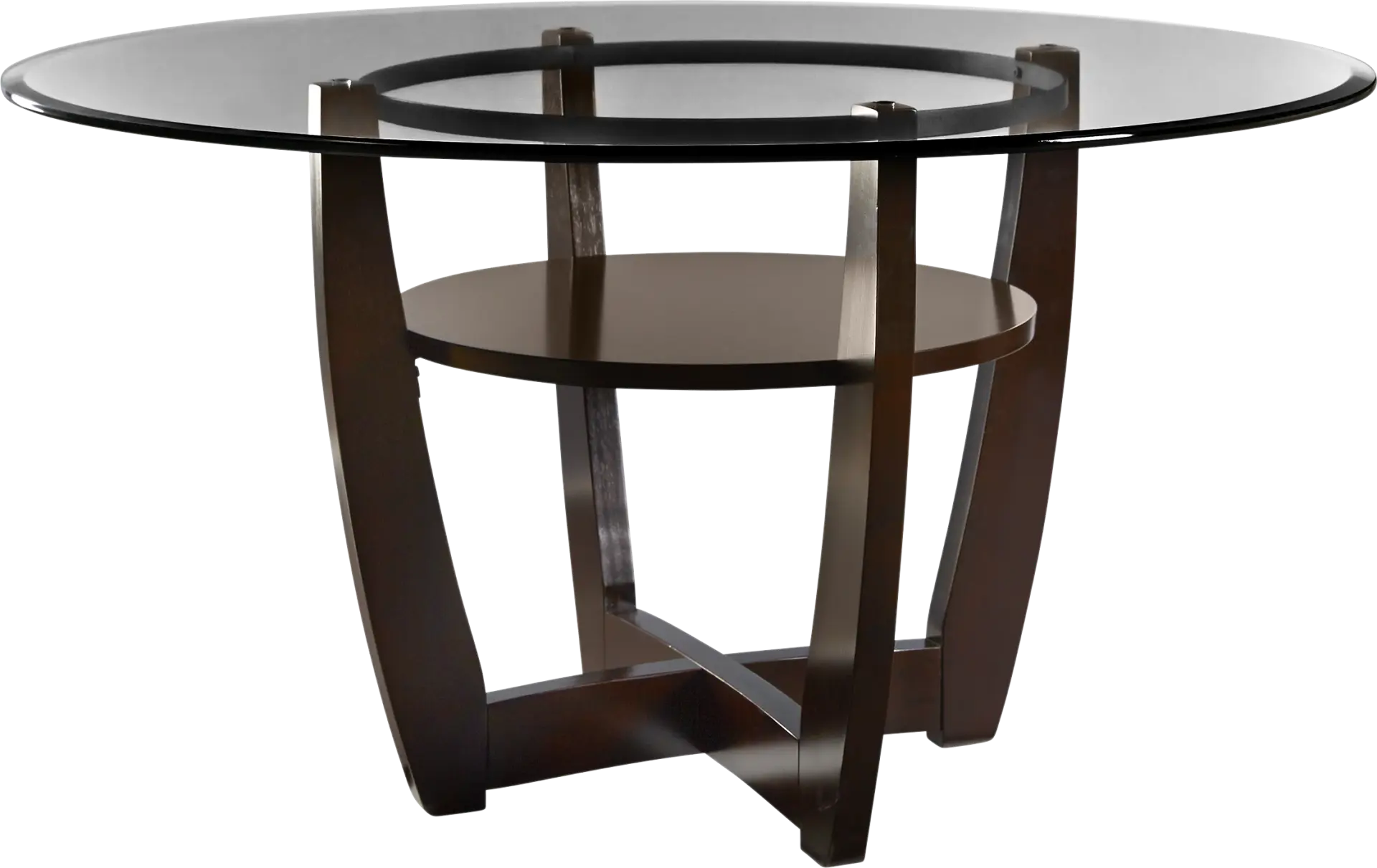 Ciara Espresso 54 in. Round Dining Table