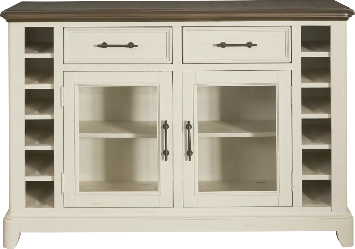 Country Lane Antique White Server