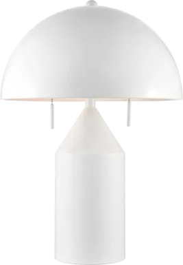 Fowler Bend White Lamp