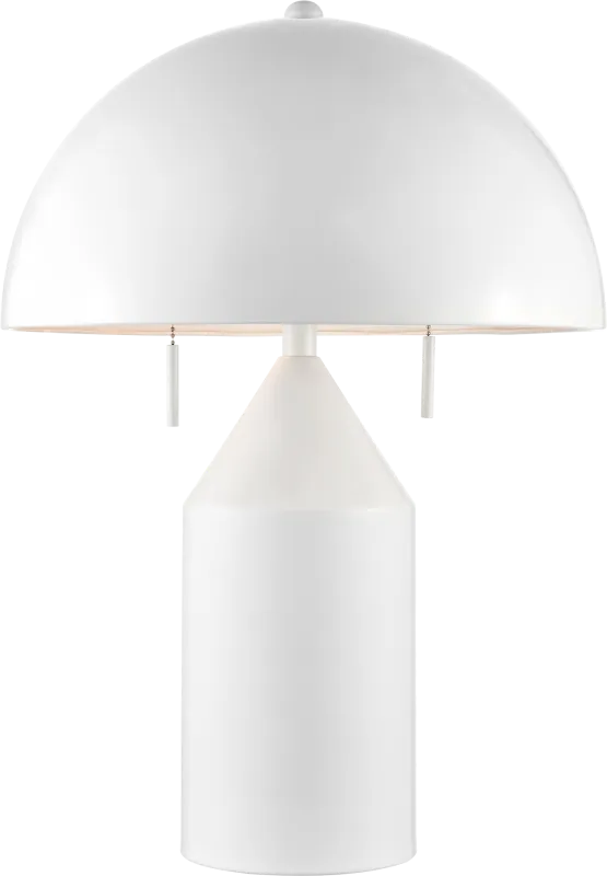 Fowler Bend White Lamp