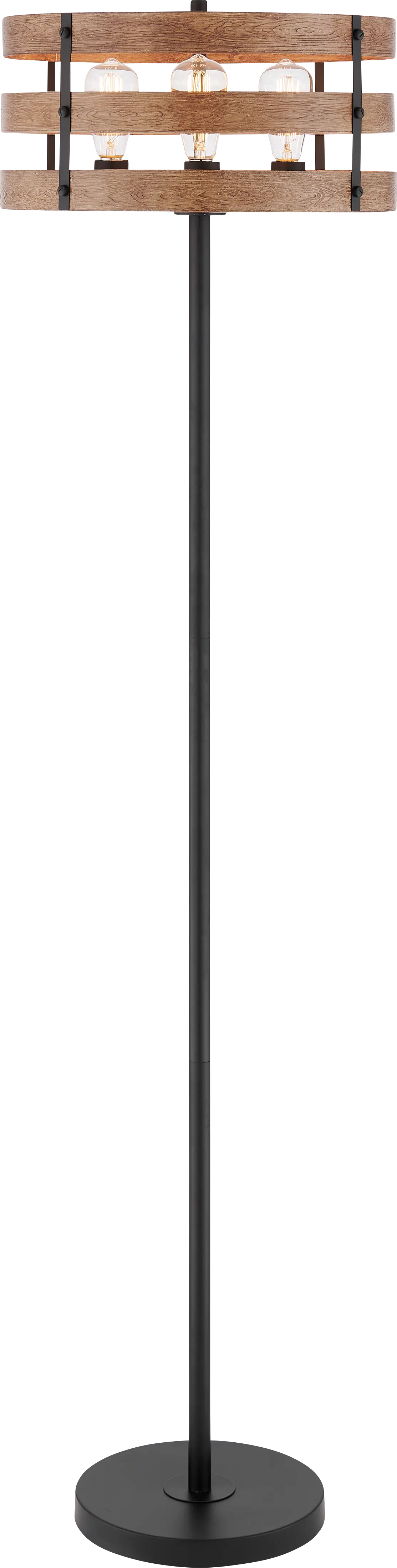 Quaylo Cove Black Floor Lamp