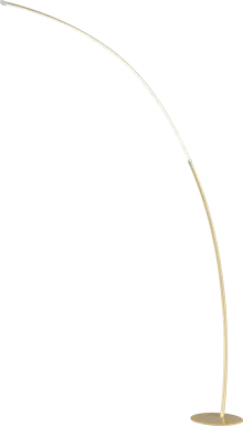 Crescentt Gold Floor Lamp