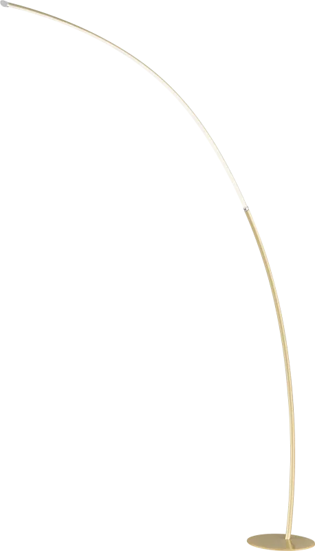 Crescentt Gold Floor Lamp