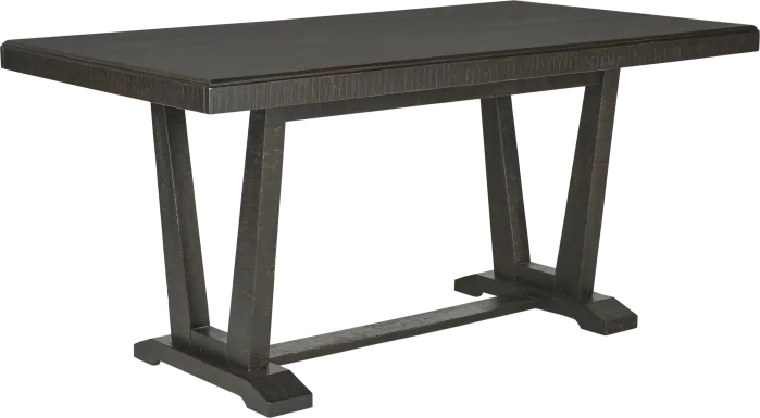 Hill Creek Black Rectangle Counter Height Dining Table