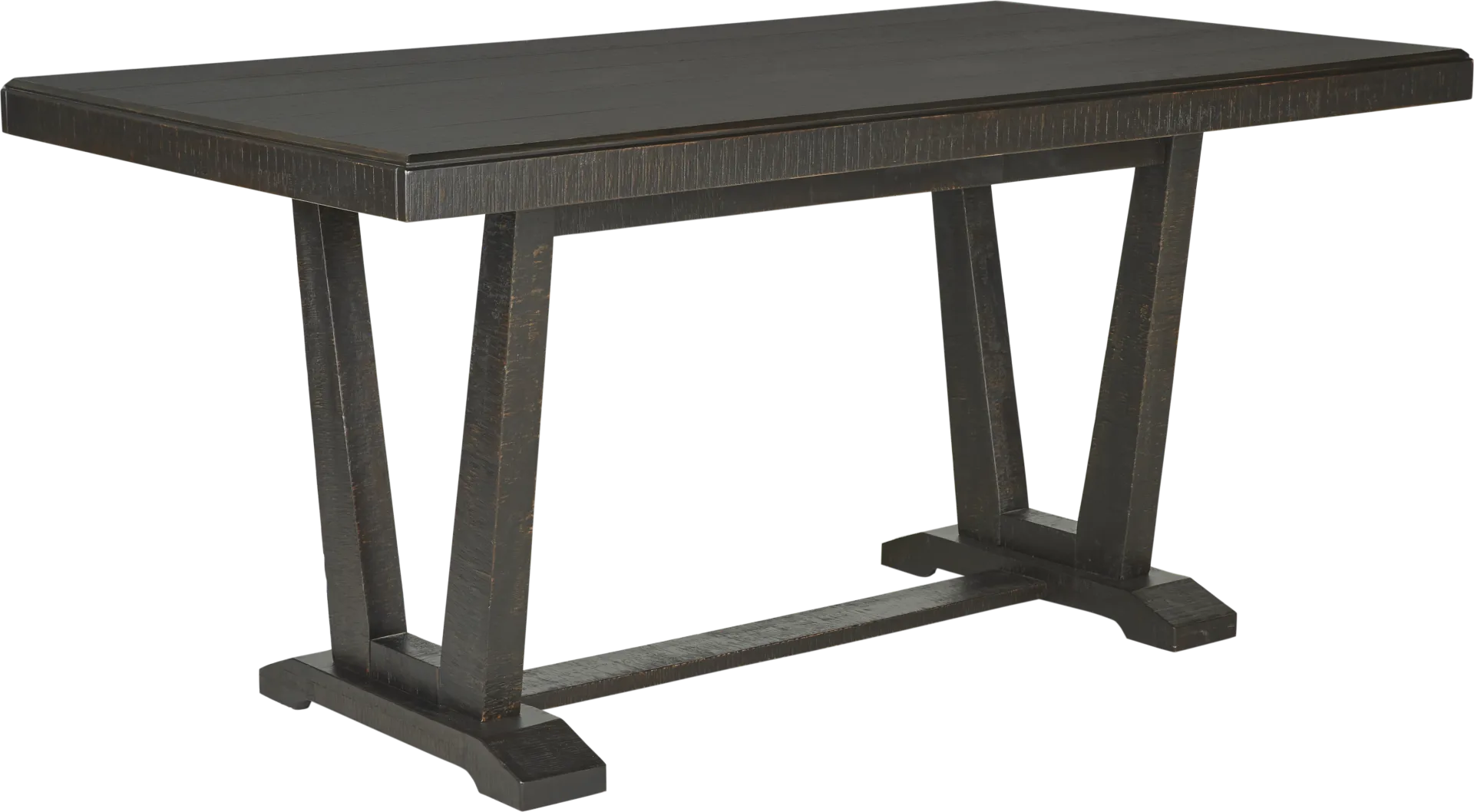 Hill Creek Black Rectangle Counter Height Dining Table - Image 2