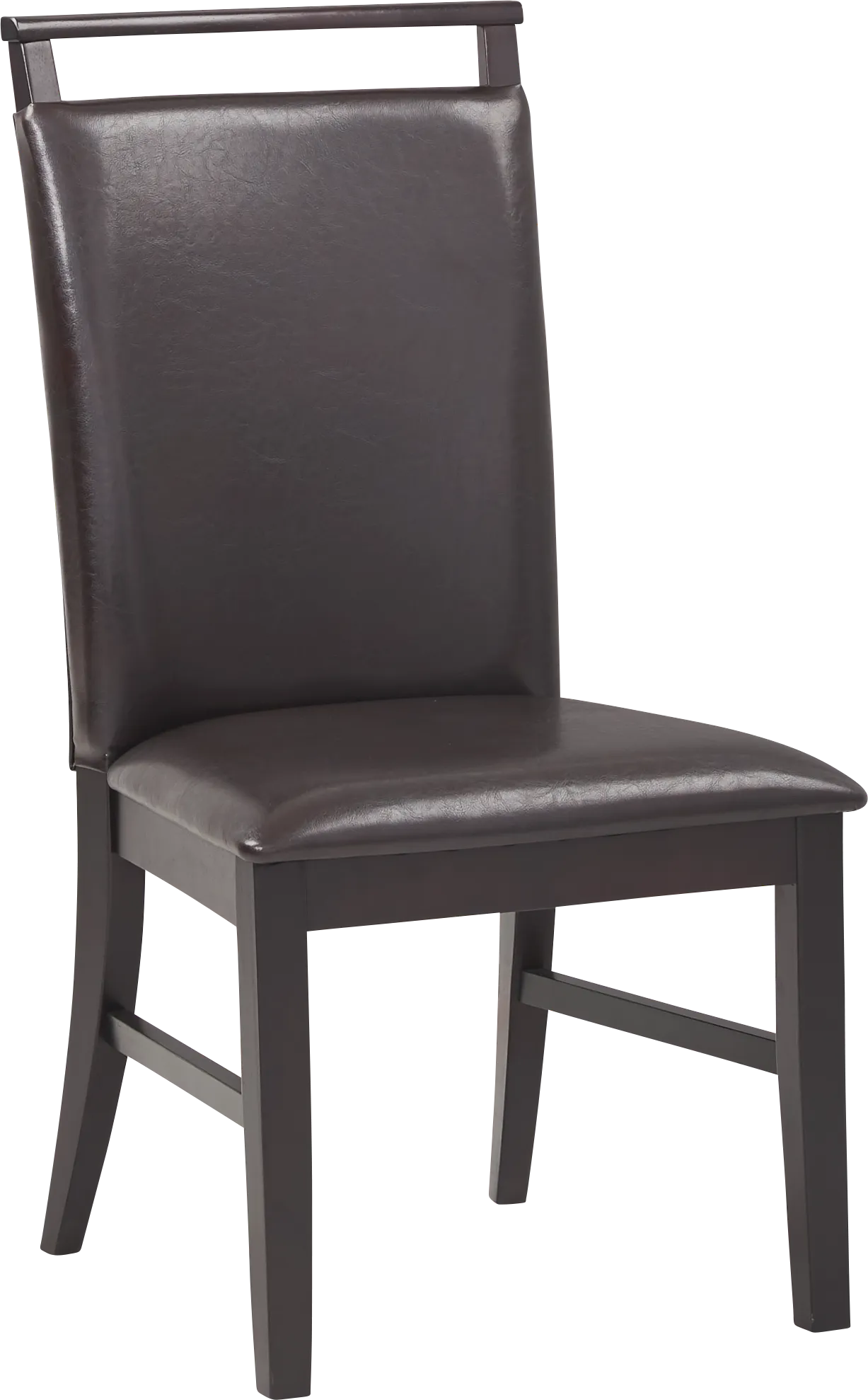 Ciara Espresso 5 Pc 54" Round Dining Set with Brown Chairs - Image 3