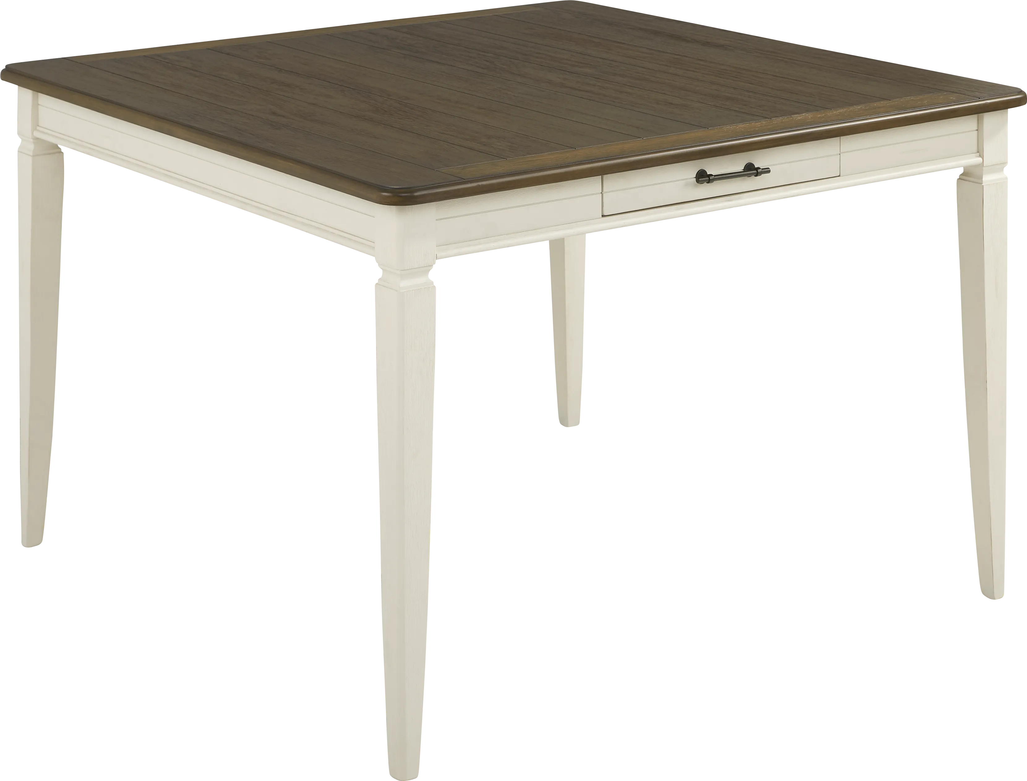 Country Lane Antique White Counter Height Dining Table - Thumbnail - Image 1