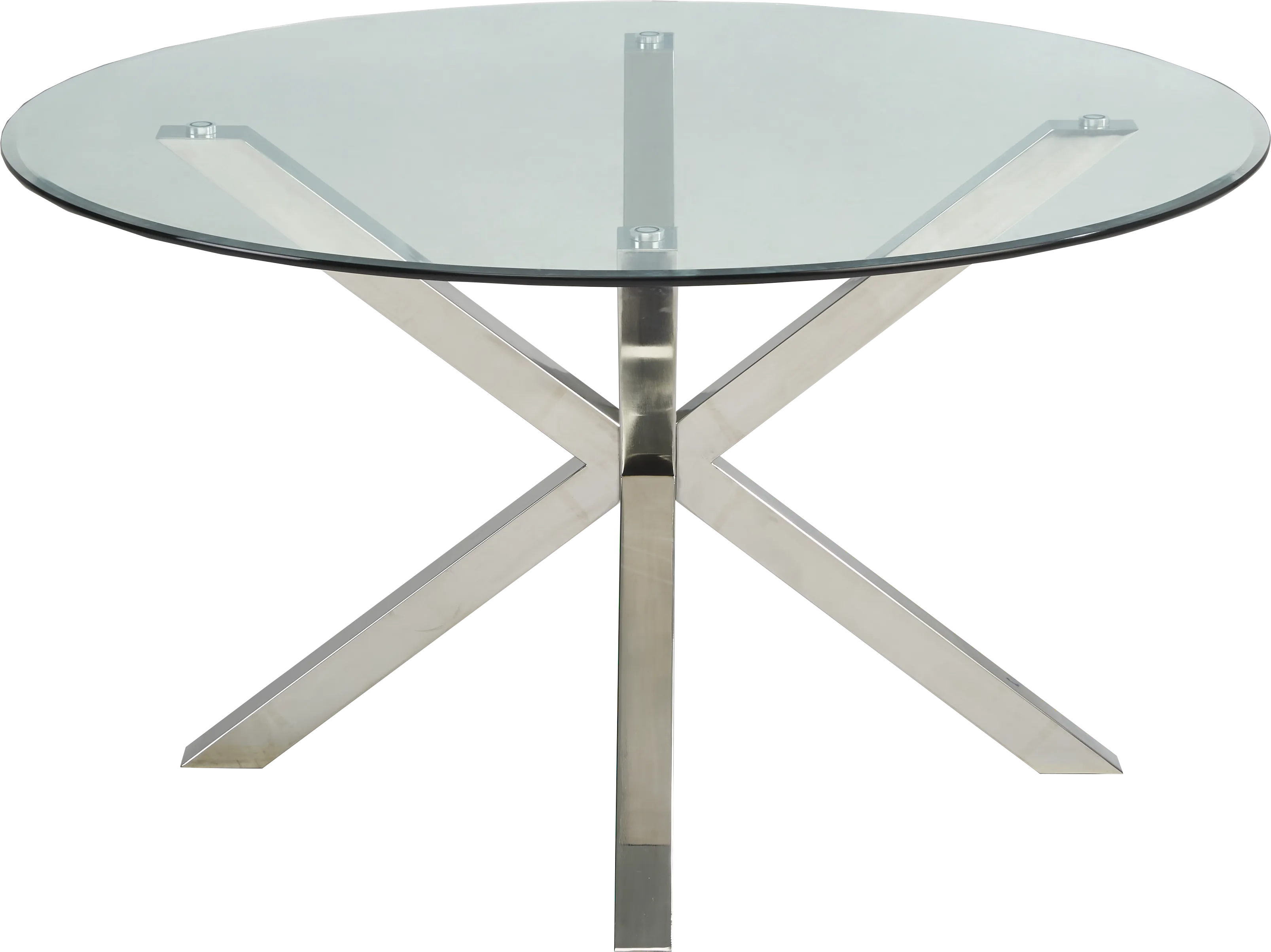 Linton Park Silver 5 Pc Round Dining Set with Bordeaux Chairs - Thumbnail - Image 2