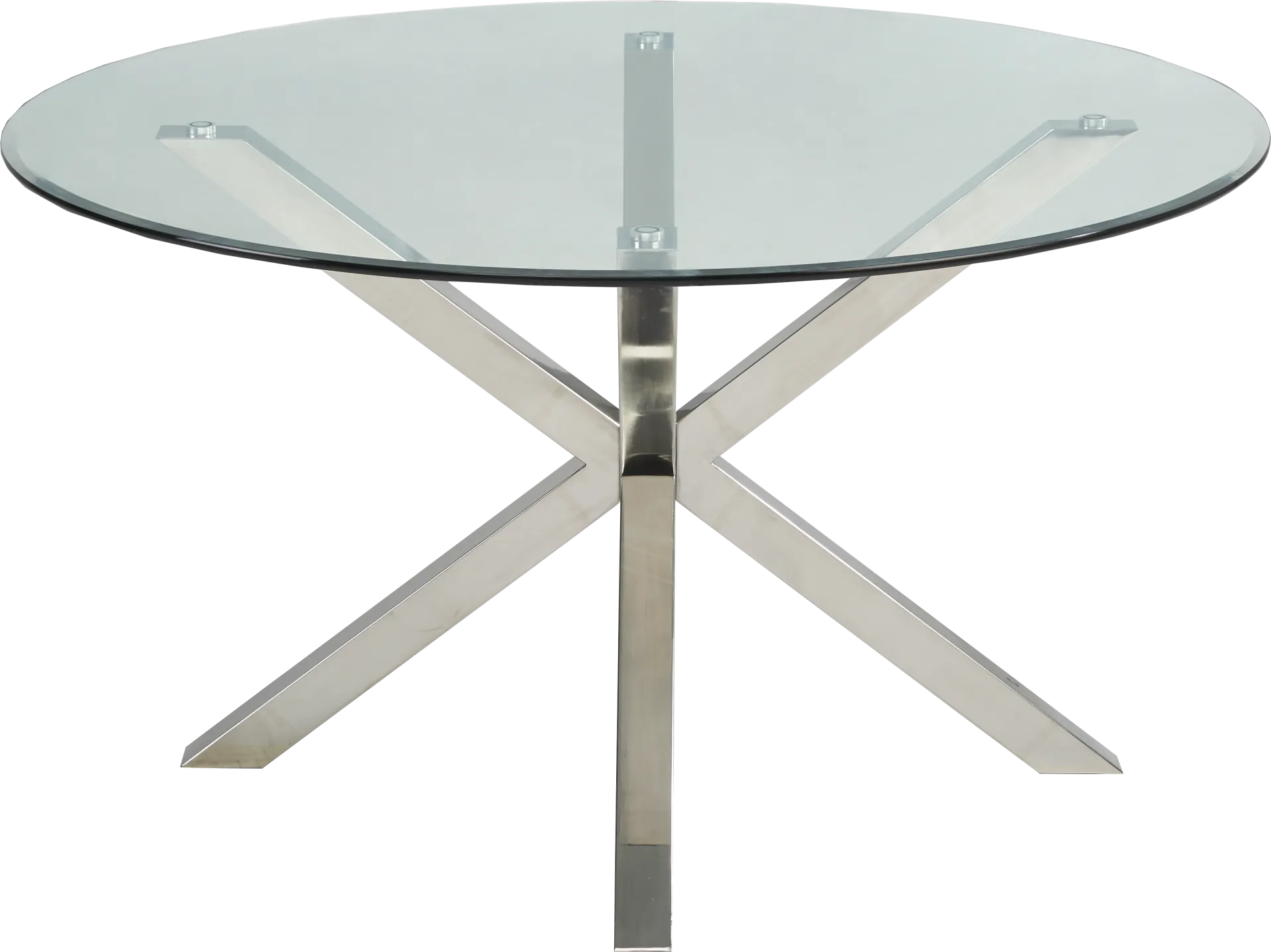 Linton Park Silver 5 Pc Round Dining Set with Bordeaux Chairs - Image 2