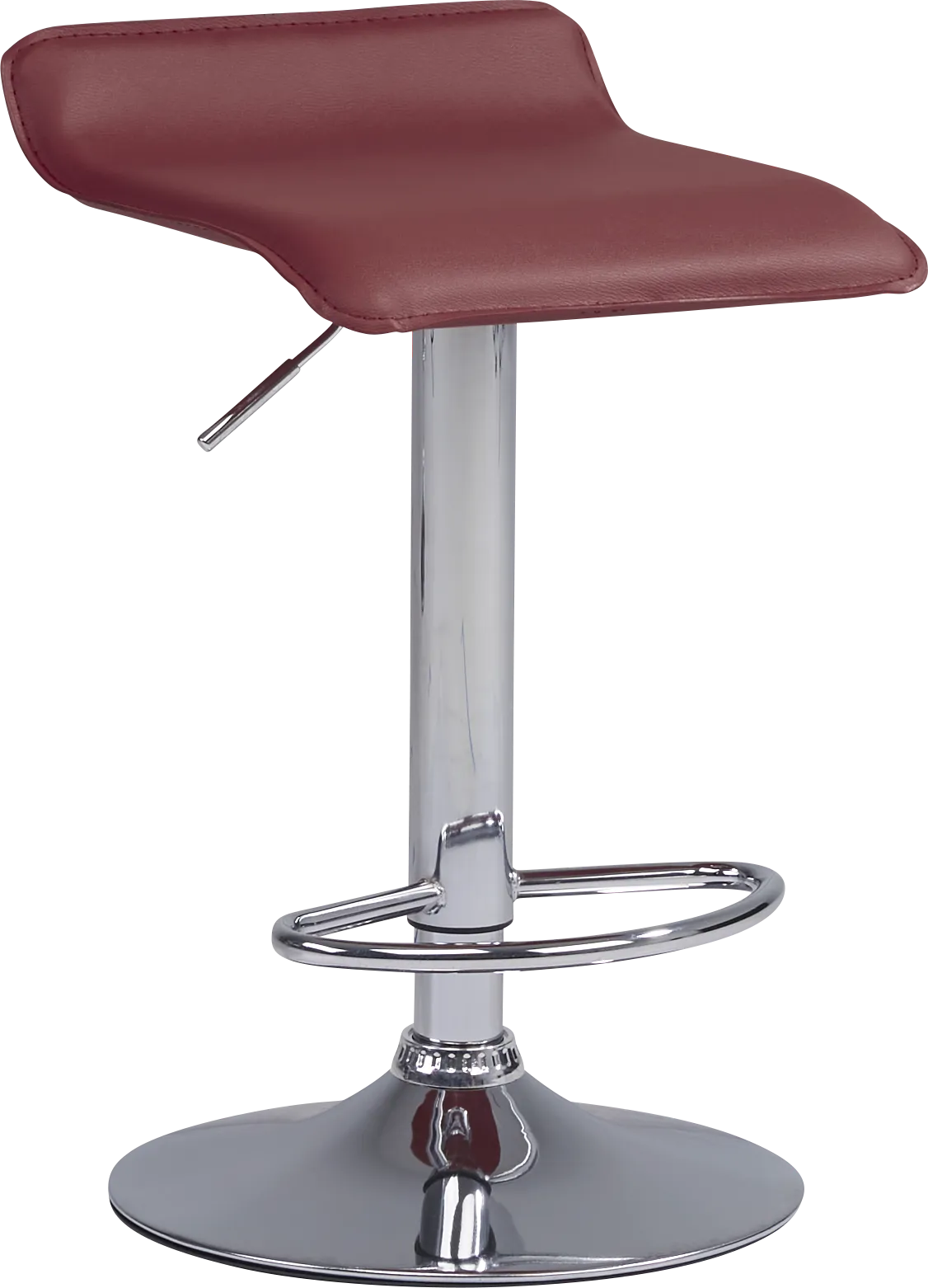 Carey Hills Red Adjustable Barstool - Image 1