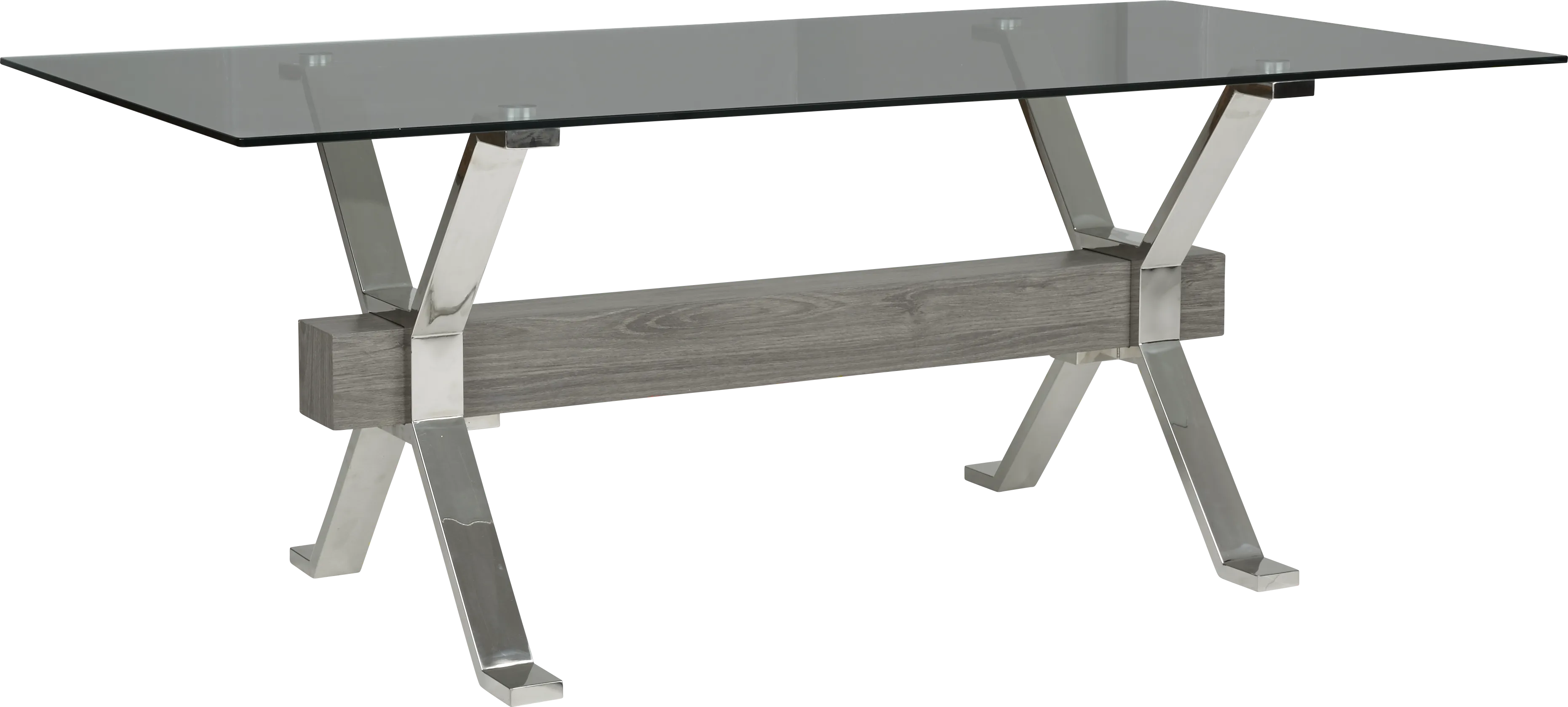 Wyndhall Chrome Rectangle Table - Thumbnail - Image 1