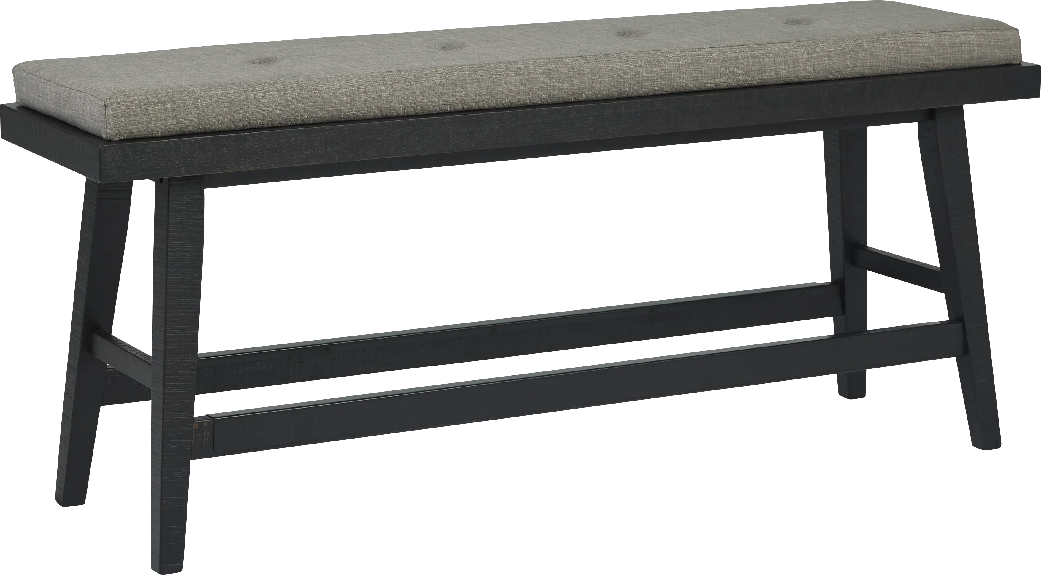Hill Creek Black Counter Height Bench - Thumbnail - Image 1