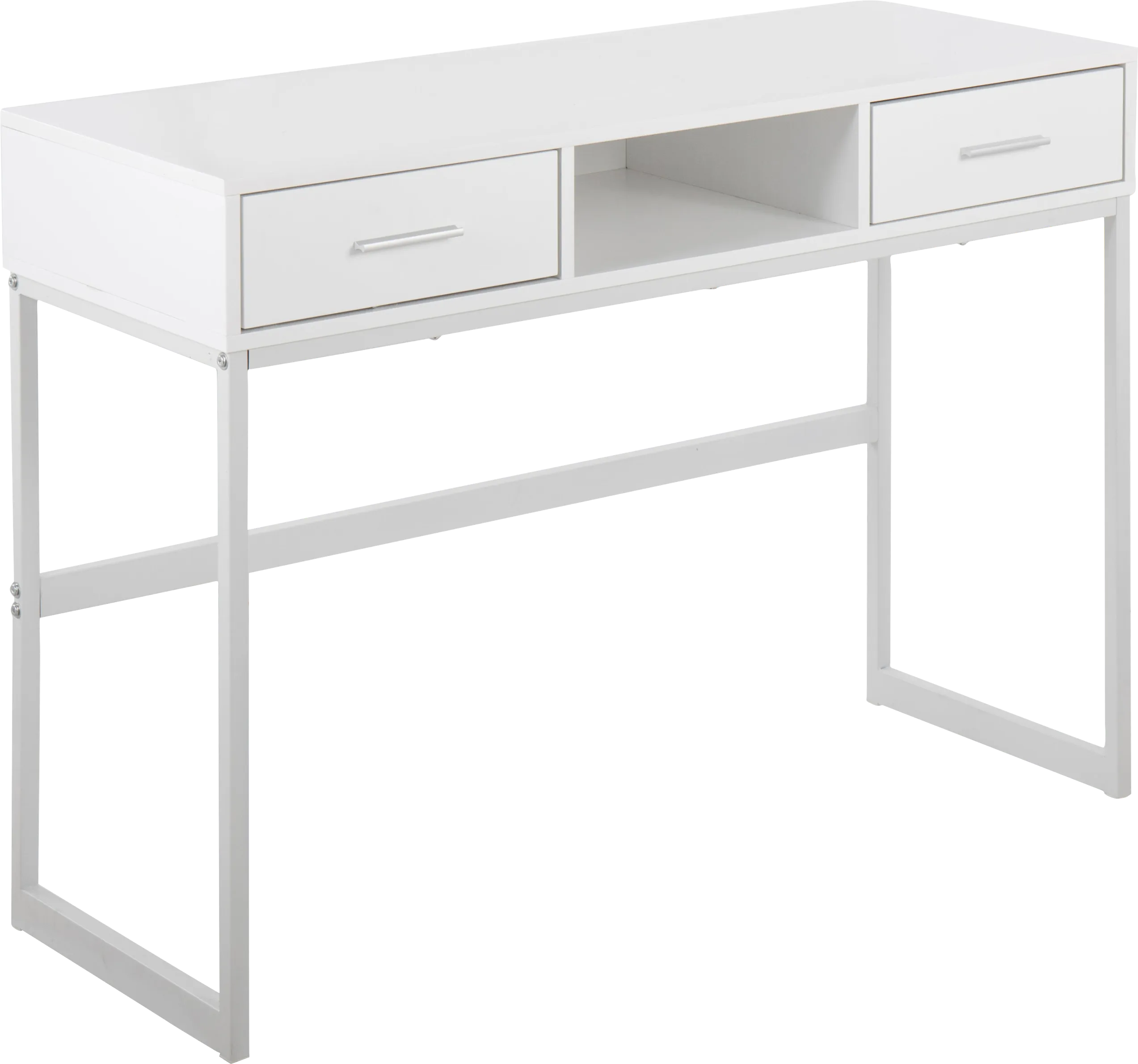 Leneva White Sofa Table - Thumbnail - Image 1