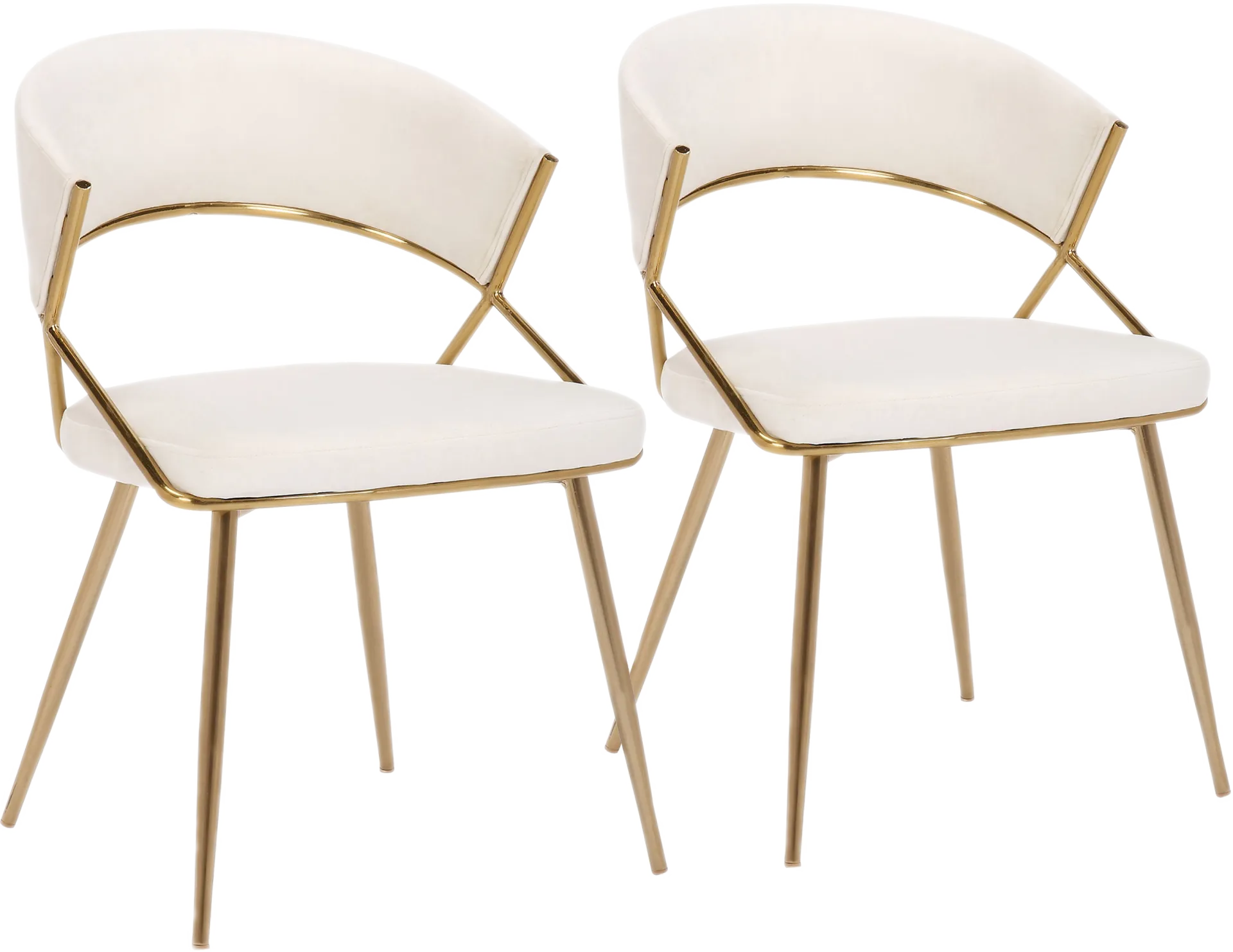 Reverrend Cream Side Chair, Set of 2 - Image 1