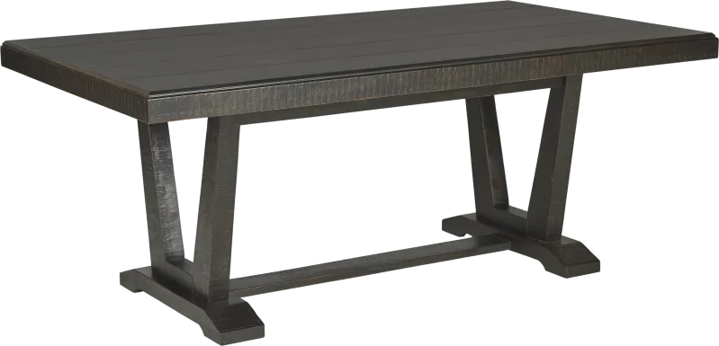 Hill Creek Black Rectangle Dining Table