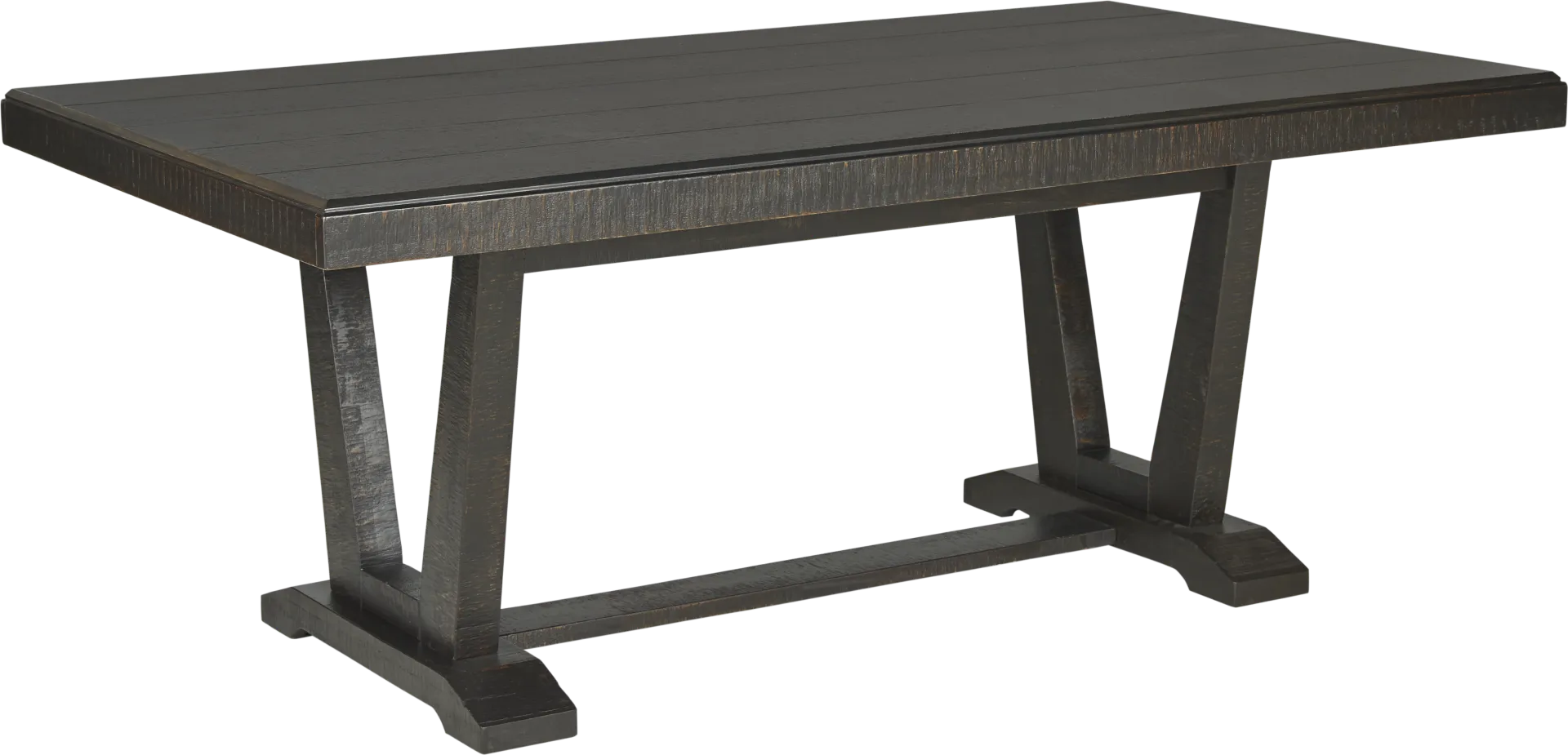 Hill Creek Black Rectangle Dining Table - Image 1