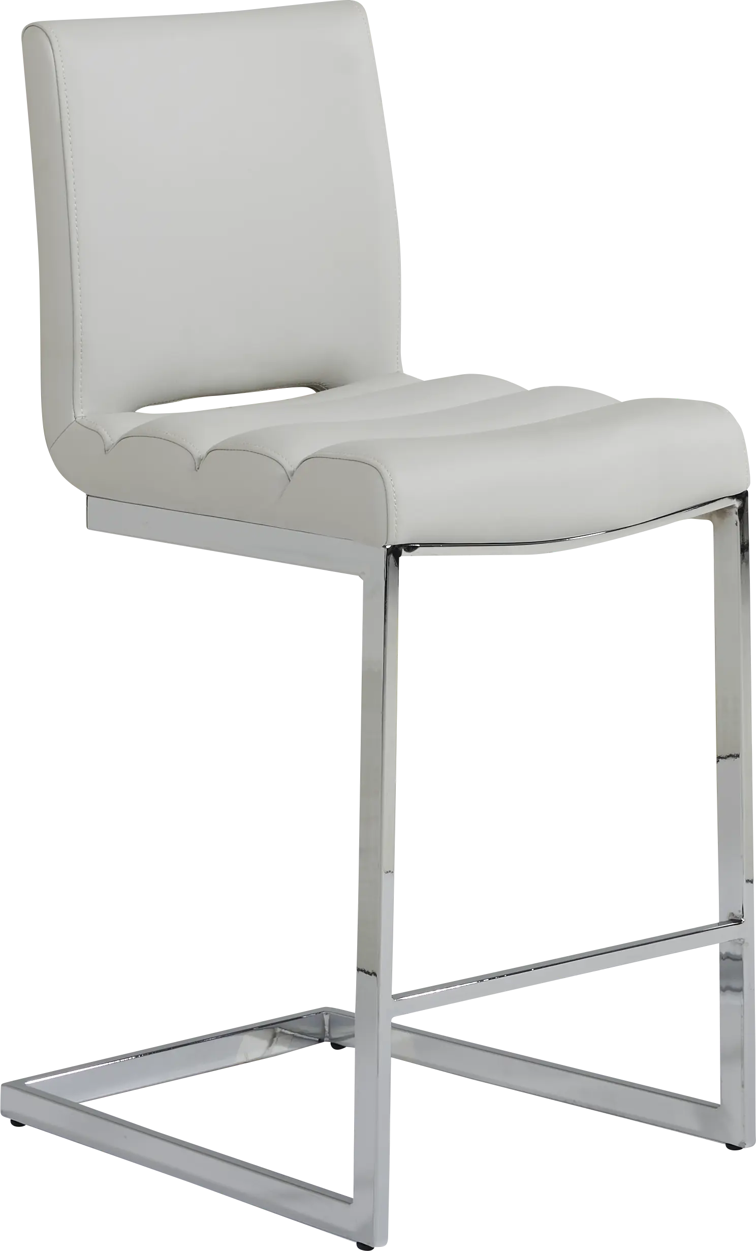 Crown Court Light Gray Counter Height Stool