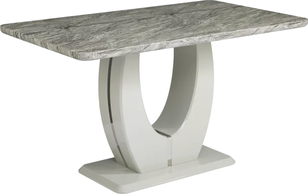 Crown Court Light Gray Counter Height Dining Table
