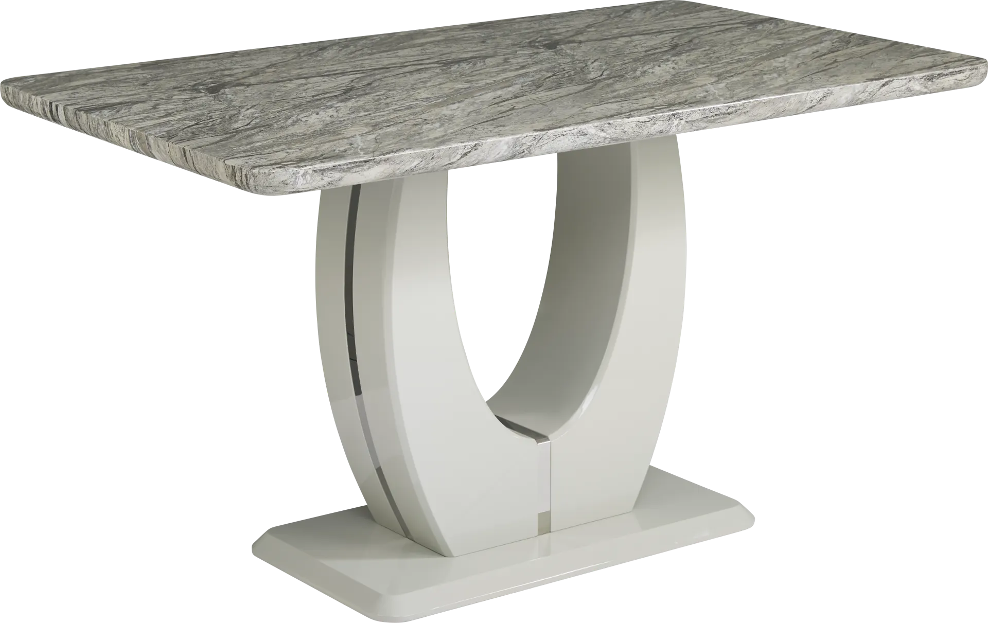 Crown Court Light Gray Counter Height Dining Table - Image 2