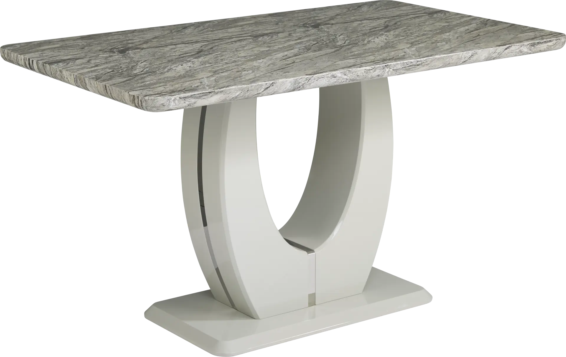 Crown Court Light Gray Counter Height Dining Table