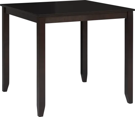 Sunset View Brown Cherry Finish Square Counter Height Table
