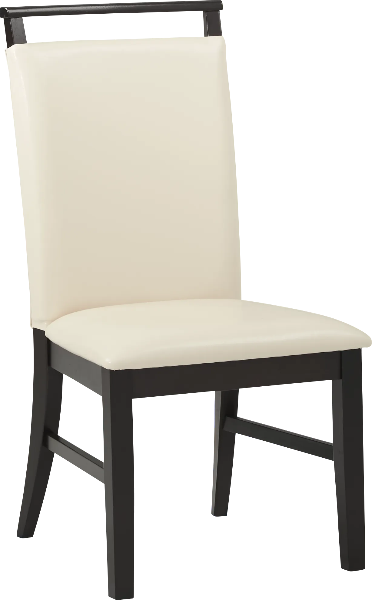 Ciara Espresso 5 Pc 48" Round Dining Set with Cream Chairs - Thumbnail - Image 3