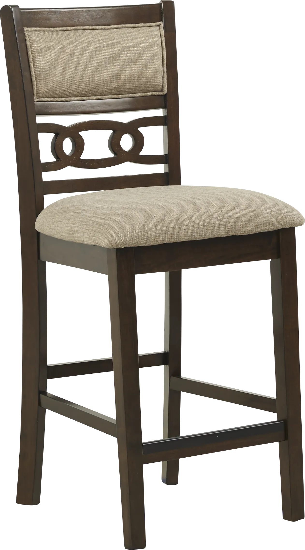 Brookgate Brown Cherry 5 Pc Round Counter Height Dining Set - Image 3