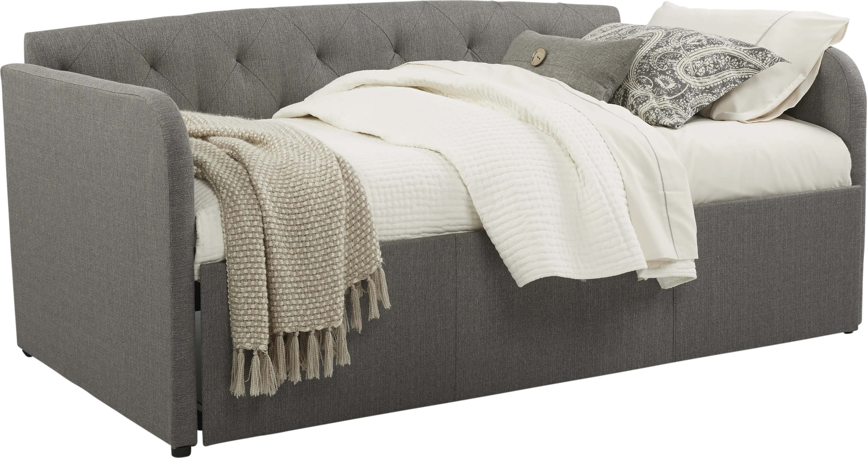 Lanie Gray Tufted Daybed - Thumbnail - Image 1