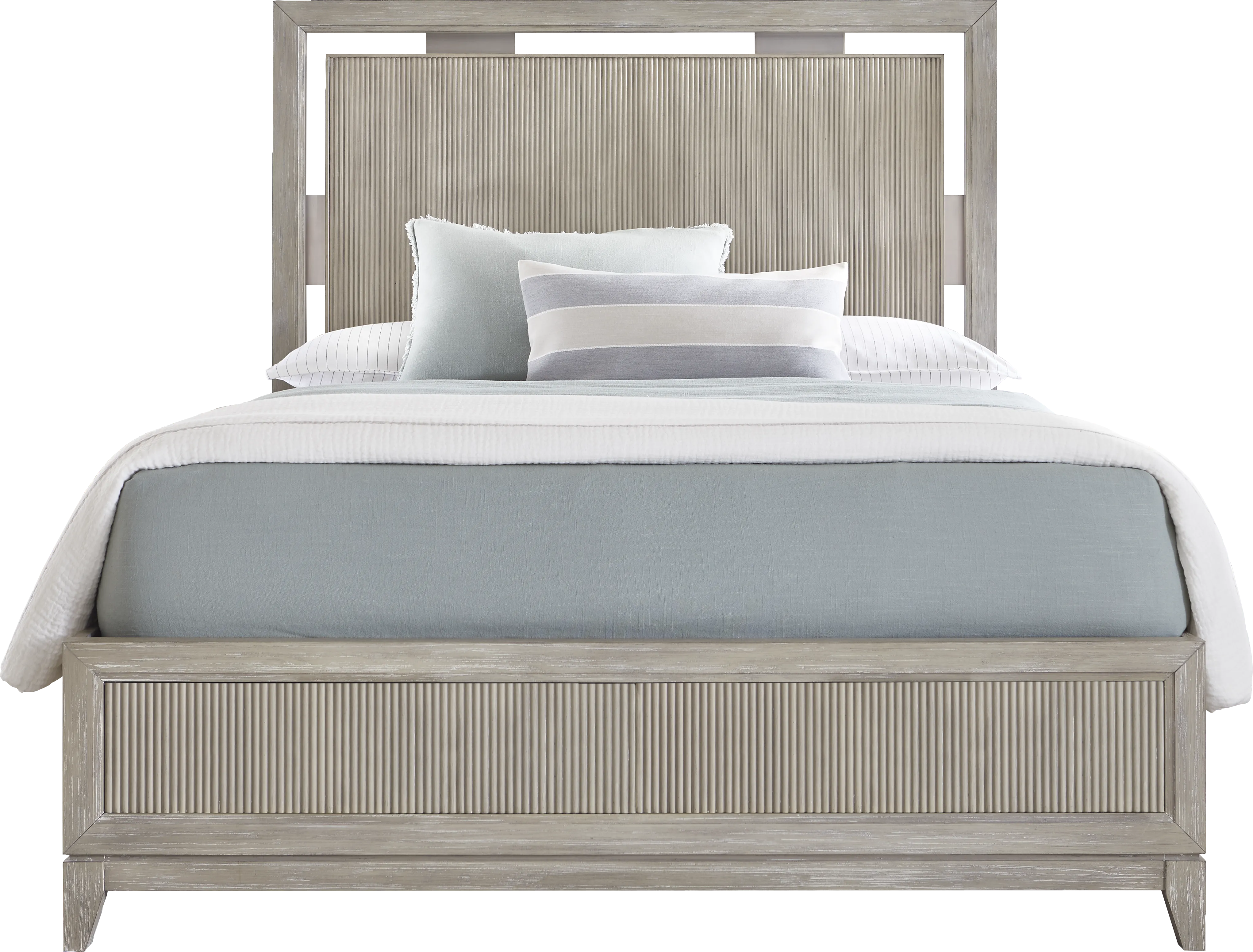 Bellante Gray 7 Pc Queen Panel Bedroom - Thumbnail - Image 2