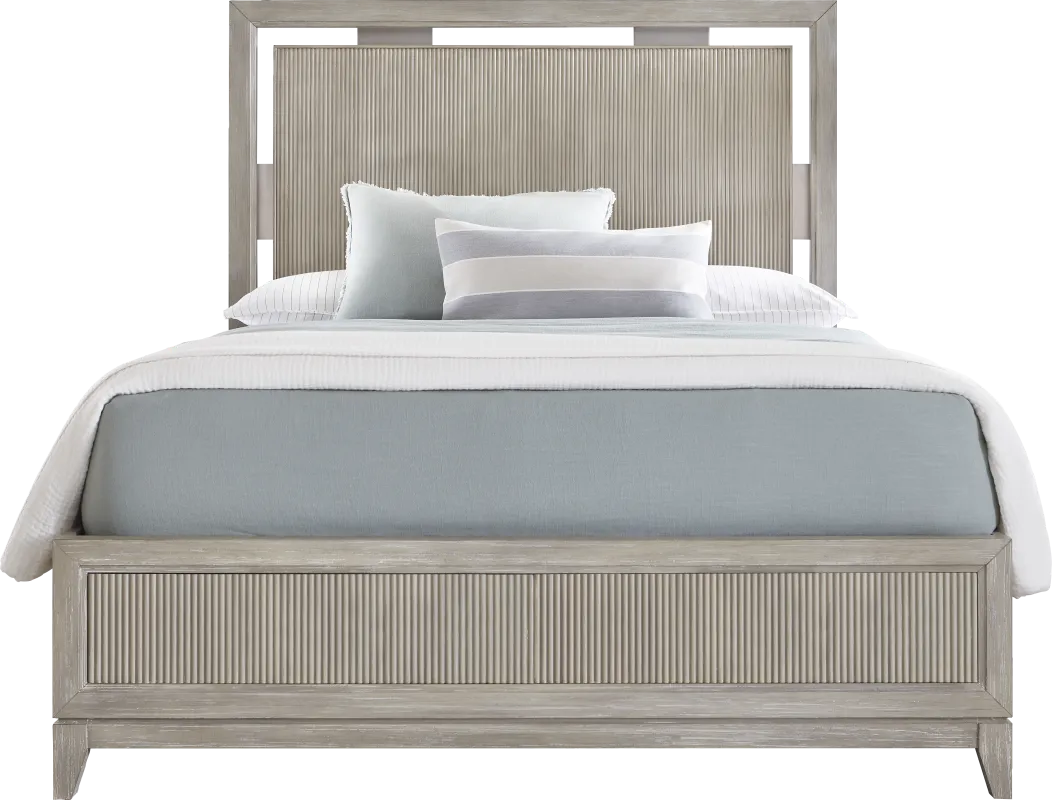Bellante Gray 3 Pc Queen Panel Bed