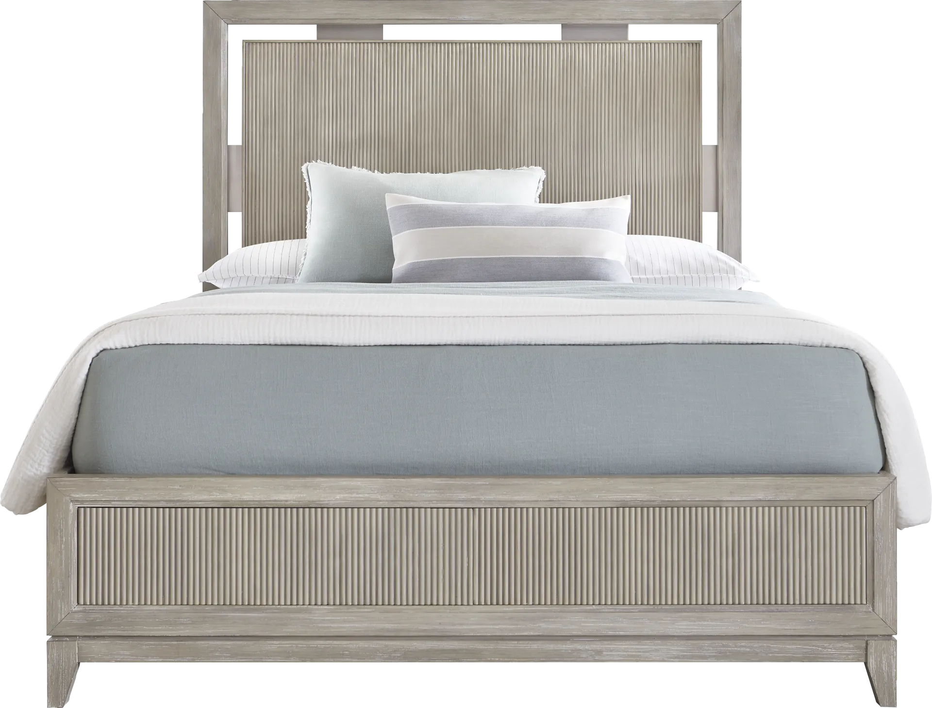 Bellante Gray 3 Pc Queen Panel Bed - Image 2