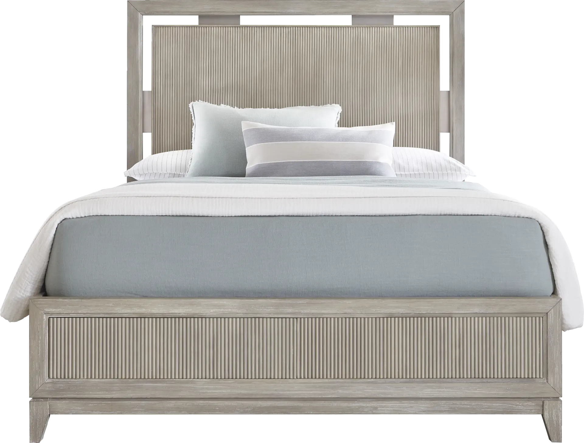 Bellante Gray 3 Pc Queen Panel Bed