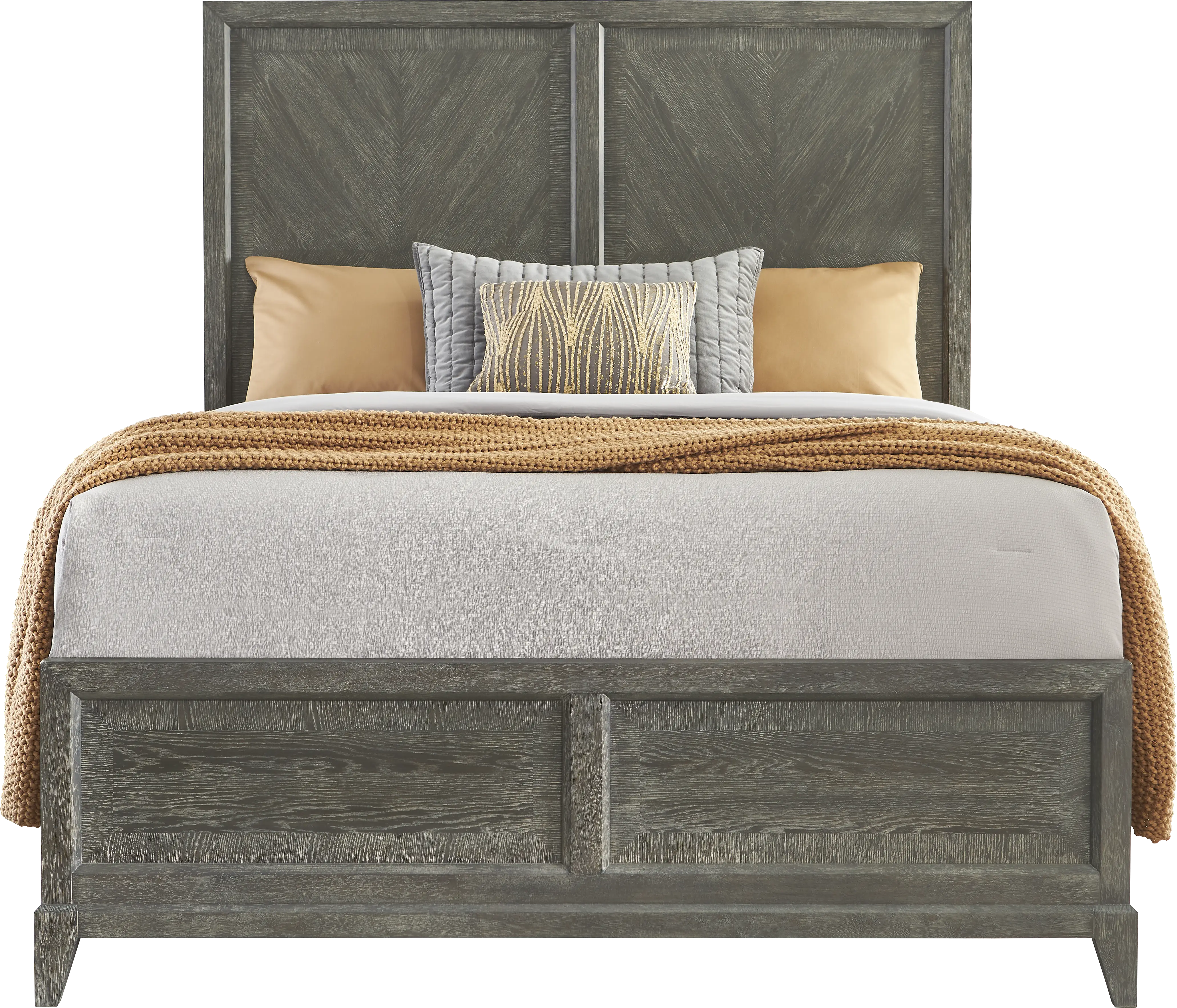 Kailey Park Charcoal 7 Pc Queen Panel Bedroom - Thumbnail - Image 2