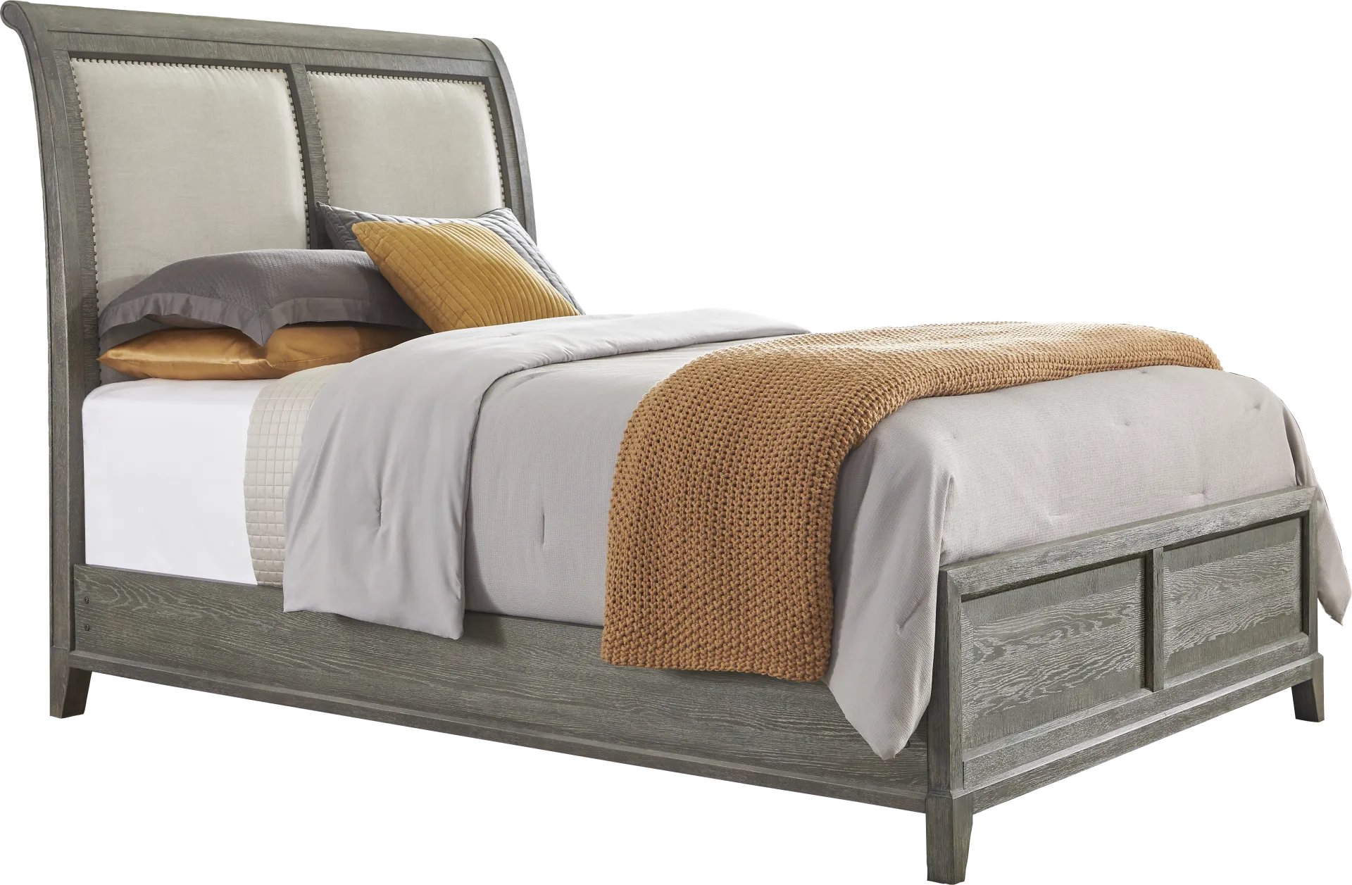 Kailey Park Charcoal 3 Pc Queen Sleigh Bed - Image 2