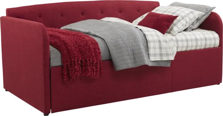Lanie Red Tufted Daybed
