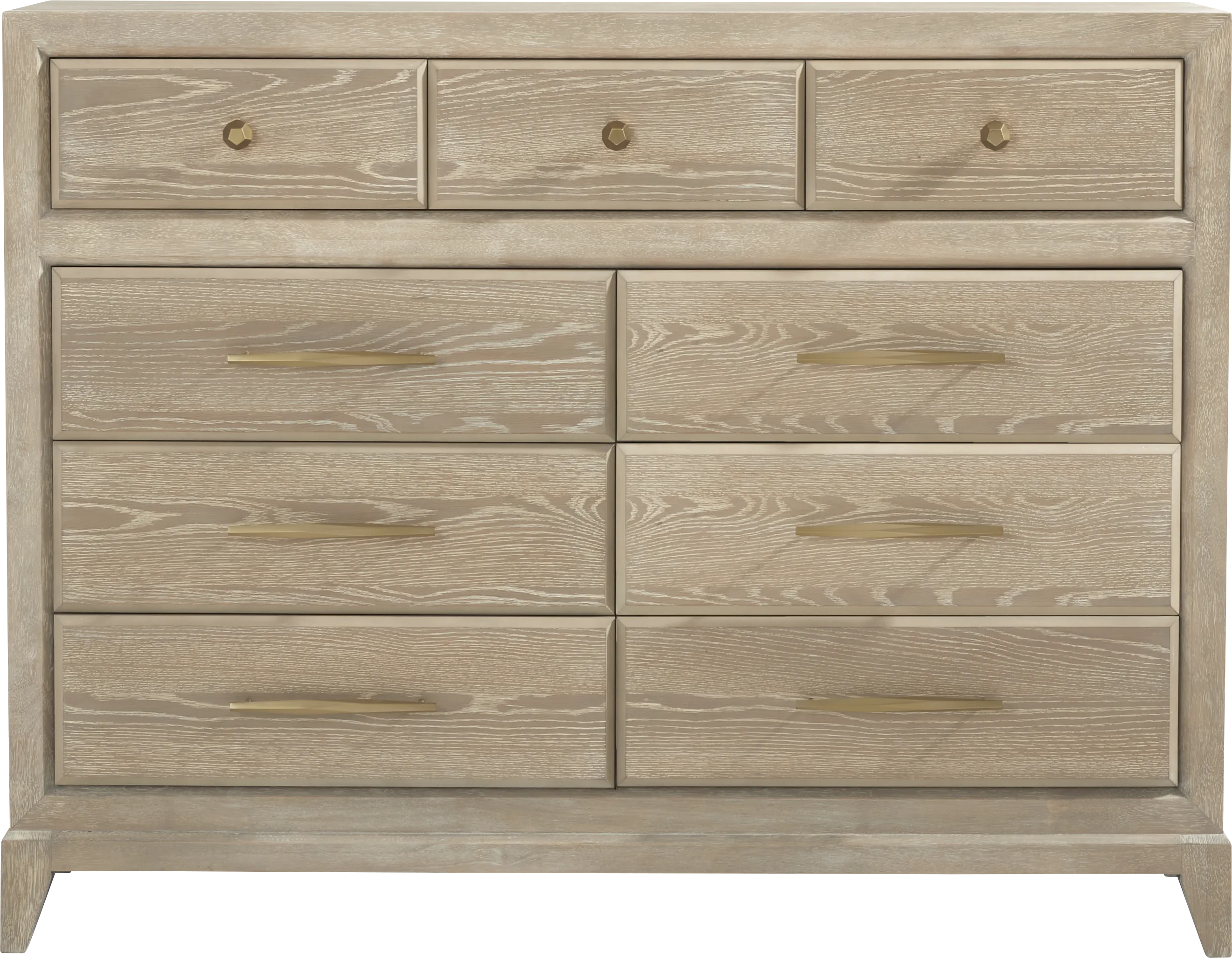 Kailey Park Light Oak Finish 7 Pc King Sleigh Bedroom - Thumbnail - Image 6