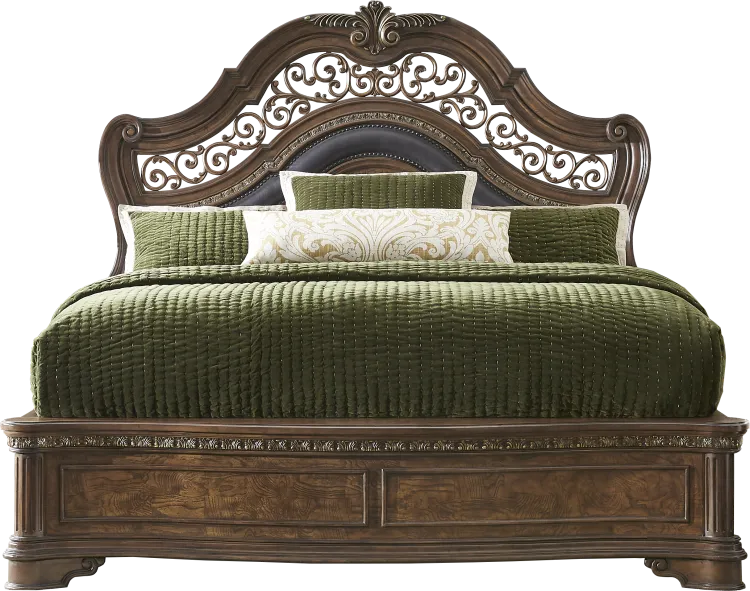 3 pc queen panel bed