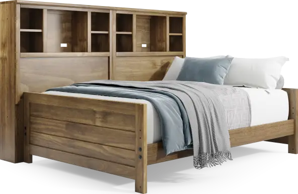 Kids Creekside 2.0 Chestnut Full Bookcase Wall Bed