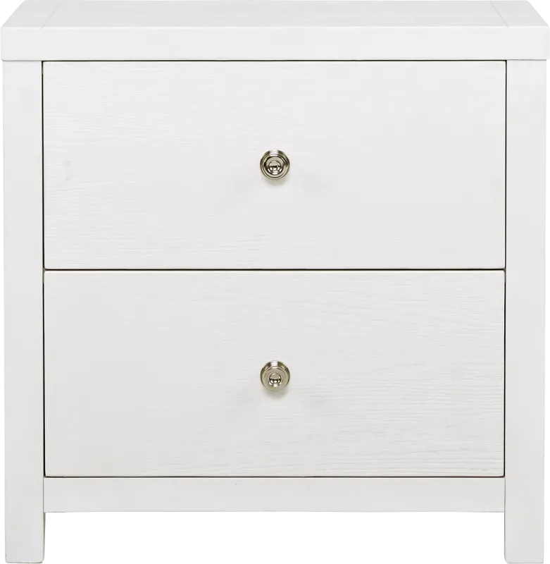 Barringer Place White Nightstand