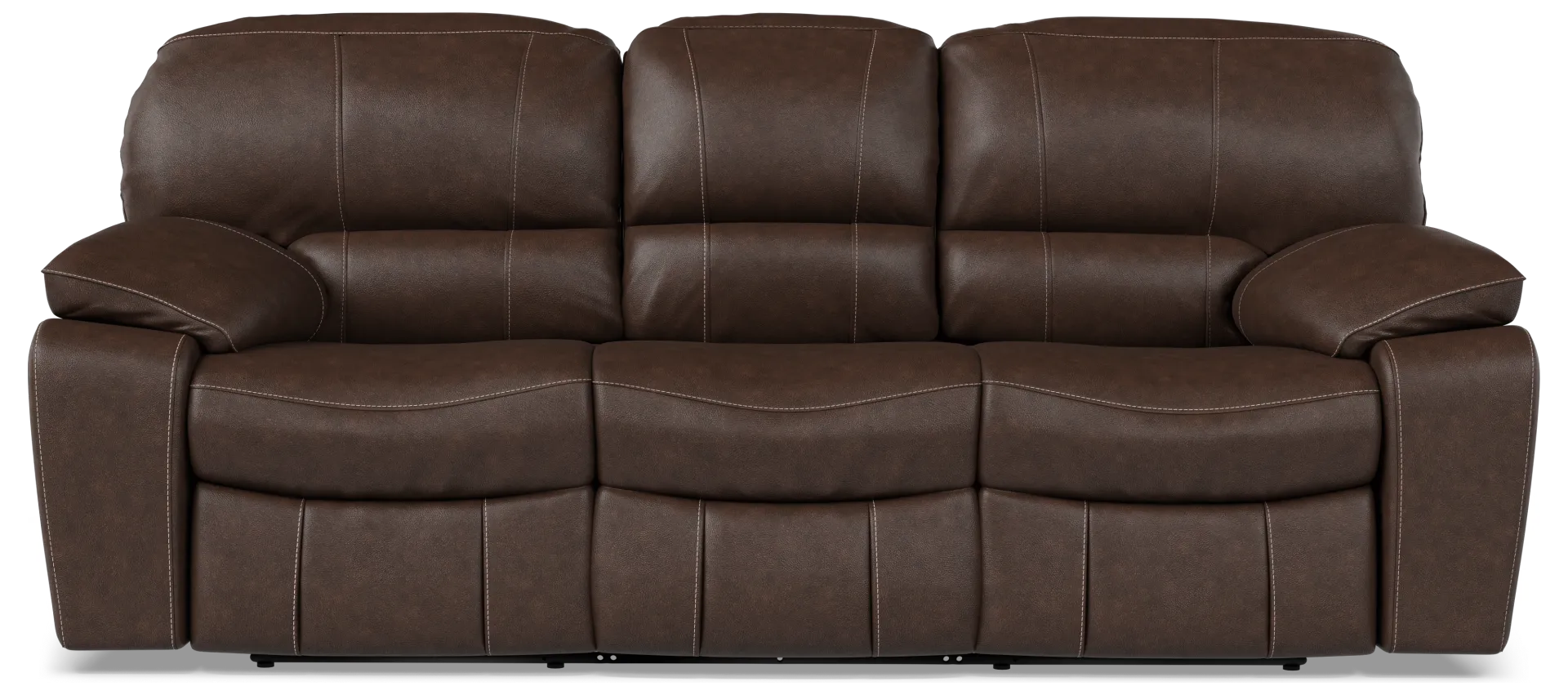 brown reclining sofa