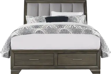3 pc queen sleigh bed with storage