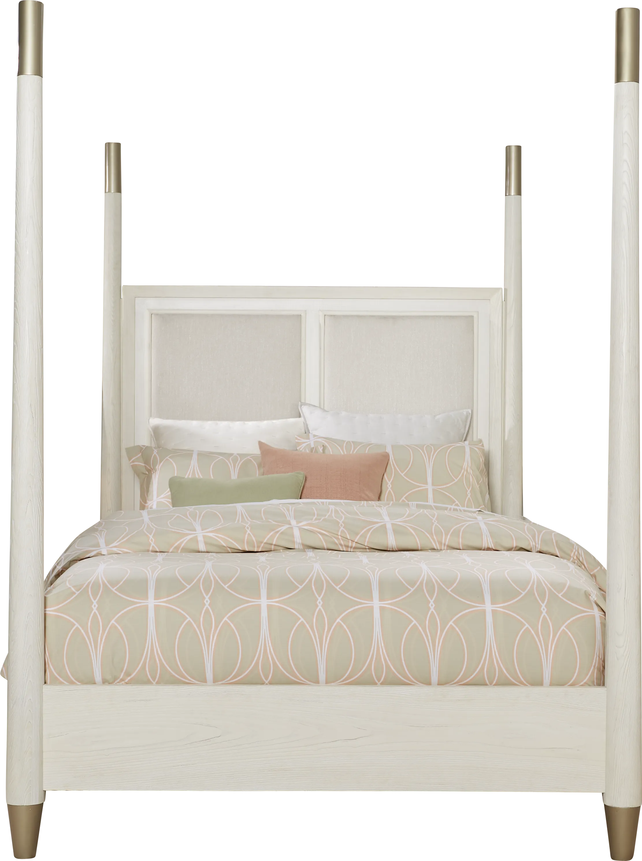 Clarissa White 5 Pc King Poster Bedroom - Thumbnail - Image 2