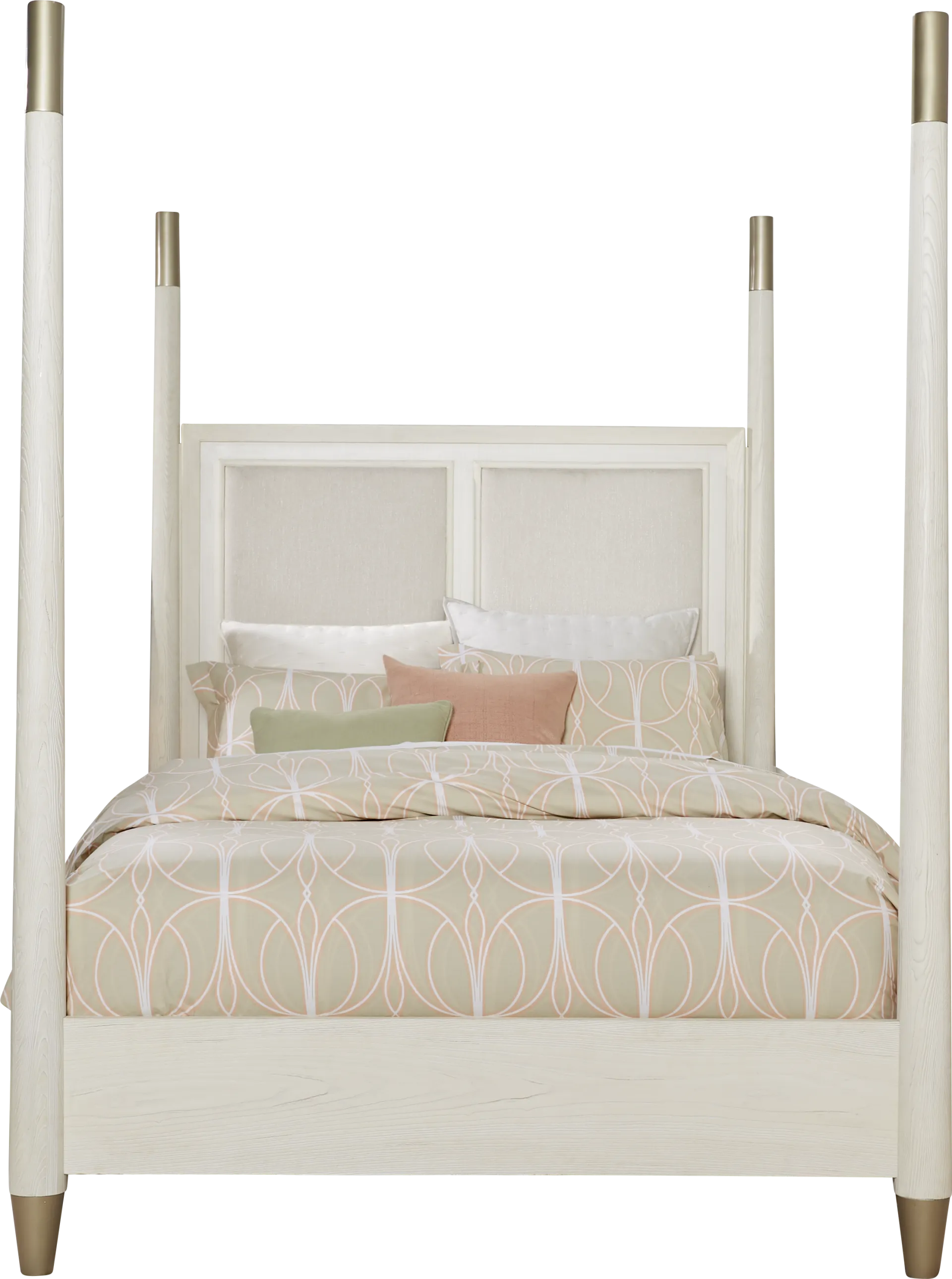 Clarissa White 5 Pc King Poster Bedroom - Image 2