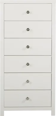 Barringer Place White Tall Chest