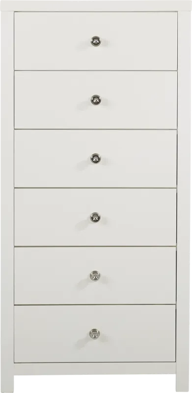 Barringer Place White Tall Chest