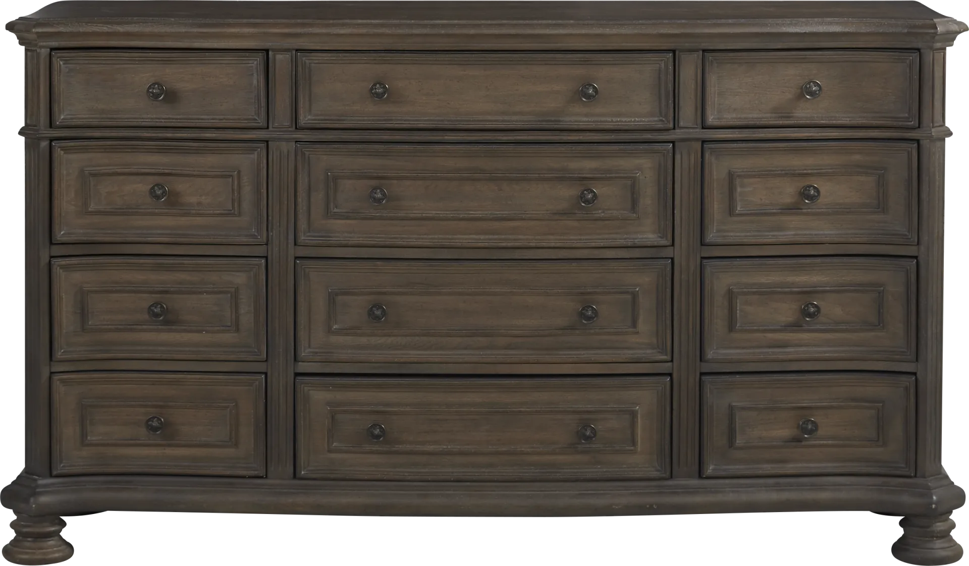 Armitage Dark Brown 5 Pc Bedroom with Ivy Brown Queen Upholstered Bed - Image 6