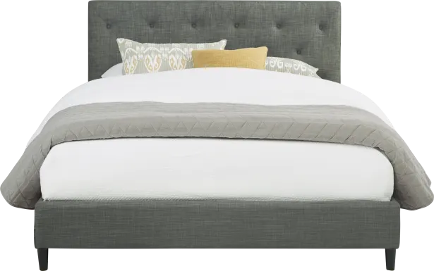 Kaylan Gray 3 Pc Queen Upholstered Bed