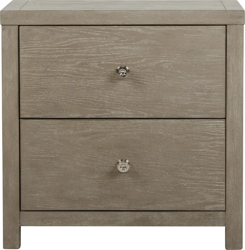 Barringer Place Gray Nightstand