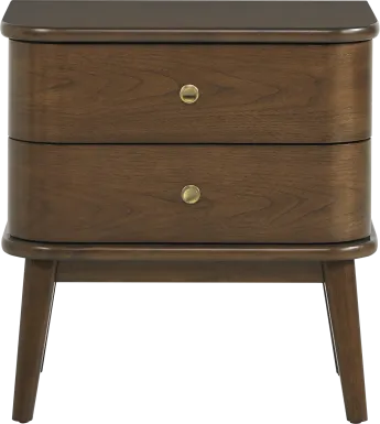 Devon Loft Walnut Finish Nightstand