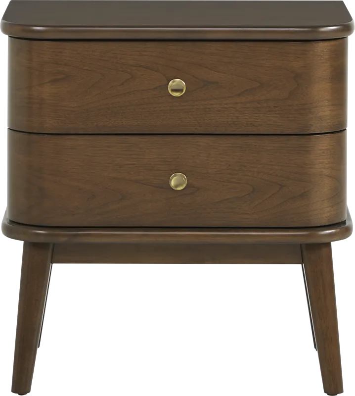 Devon Loft Walnut Finish Nightstand